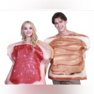 Peanut butter and jelly sandwich costume